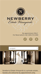 Mobile Screenshot of newberryestatevineyards.com